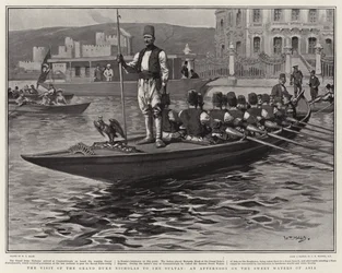 A visita do Grão-Duque Nicolau ao Sultão, uma tarde nas águas doces da Ásia